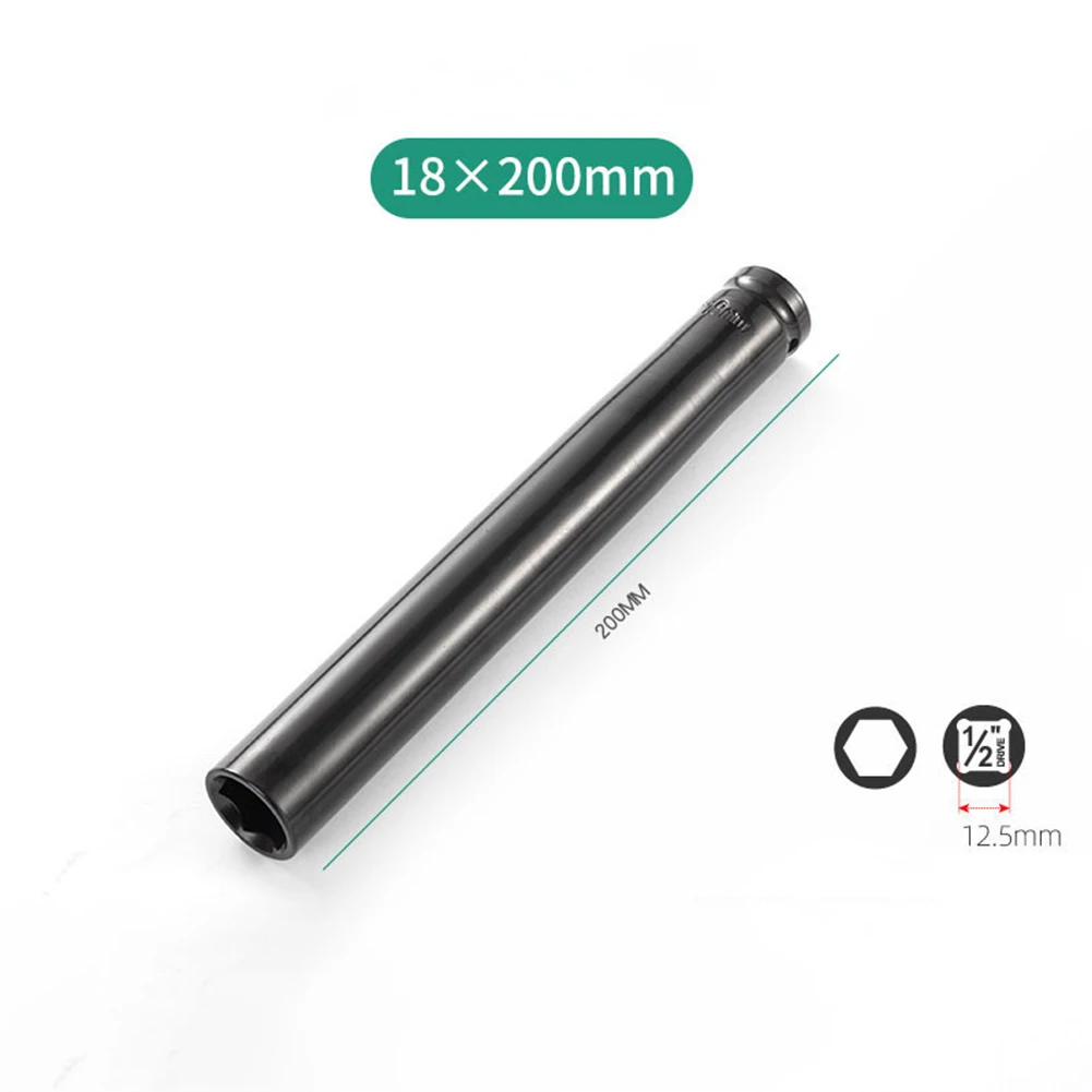 200 mm Innensechskantschlüssel mit tiefer Impacts, 1/2-Zoll-Antriebsadapter, Überlänge, Innensechskantschlüssel für elektrische Impacks, Spezialwerkzeug – Detail 11