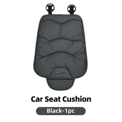 Premium Car Leather Seat Cushion Covers - Front and Rear Seat Protectors (1pc)