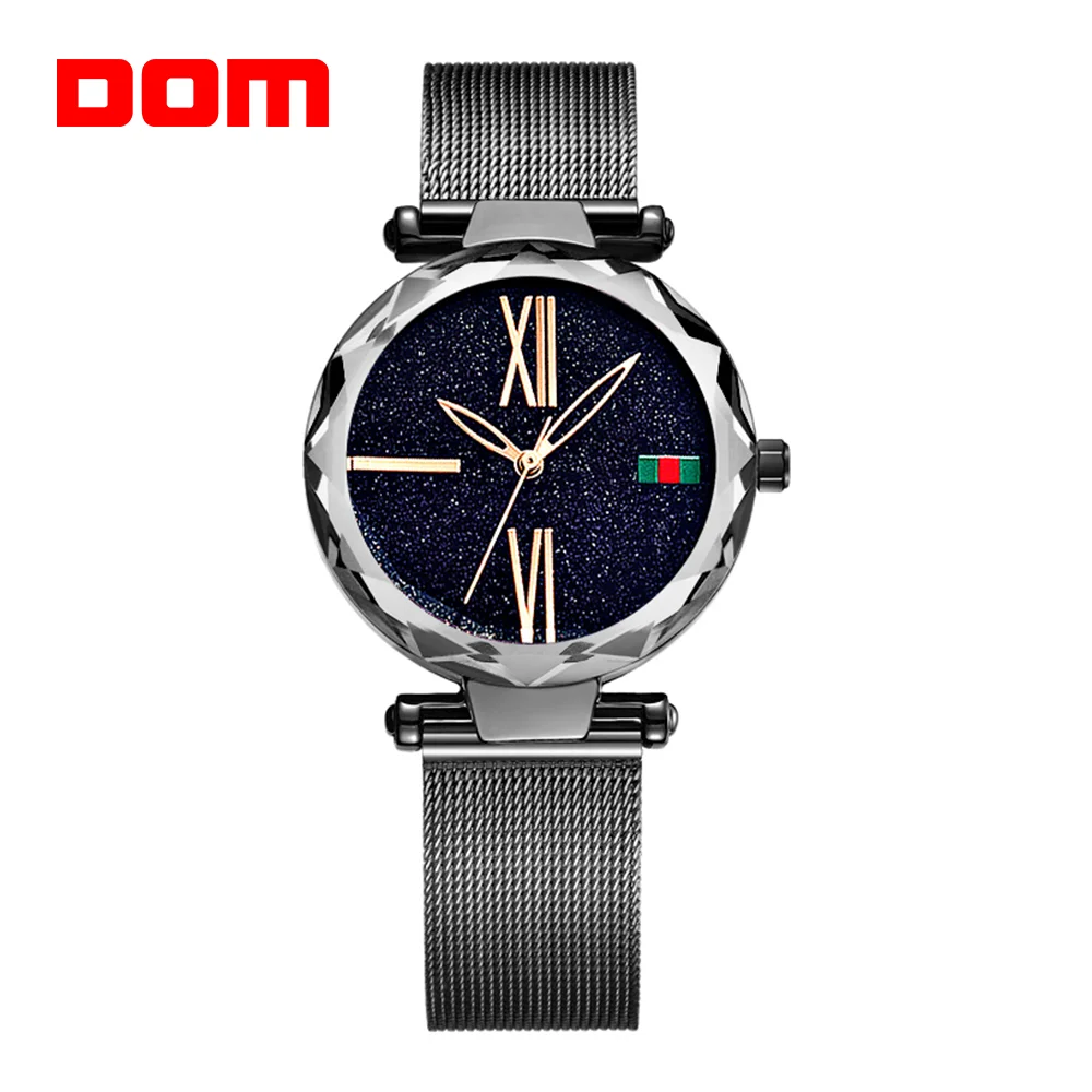 

DOM New Fashion Starry Sky Watch Women Quartz Watches Ladies Top Brand Wrist Watch Female Waterproof Clock Relogio Feminino