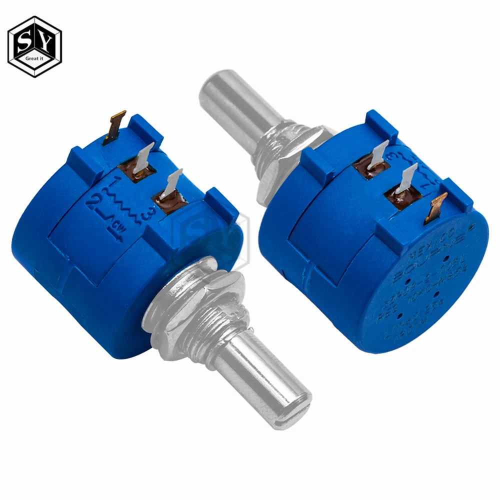 Multiturn Potentiometer Adjustable Resistor 3590S Multiturn Potentiometer 500-100K ohm 3590 102-103