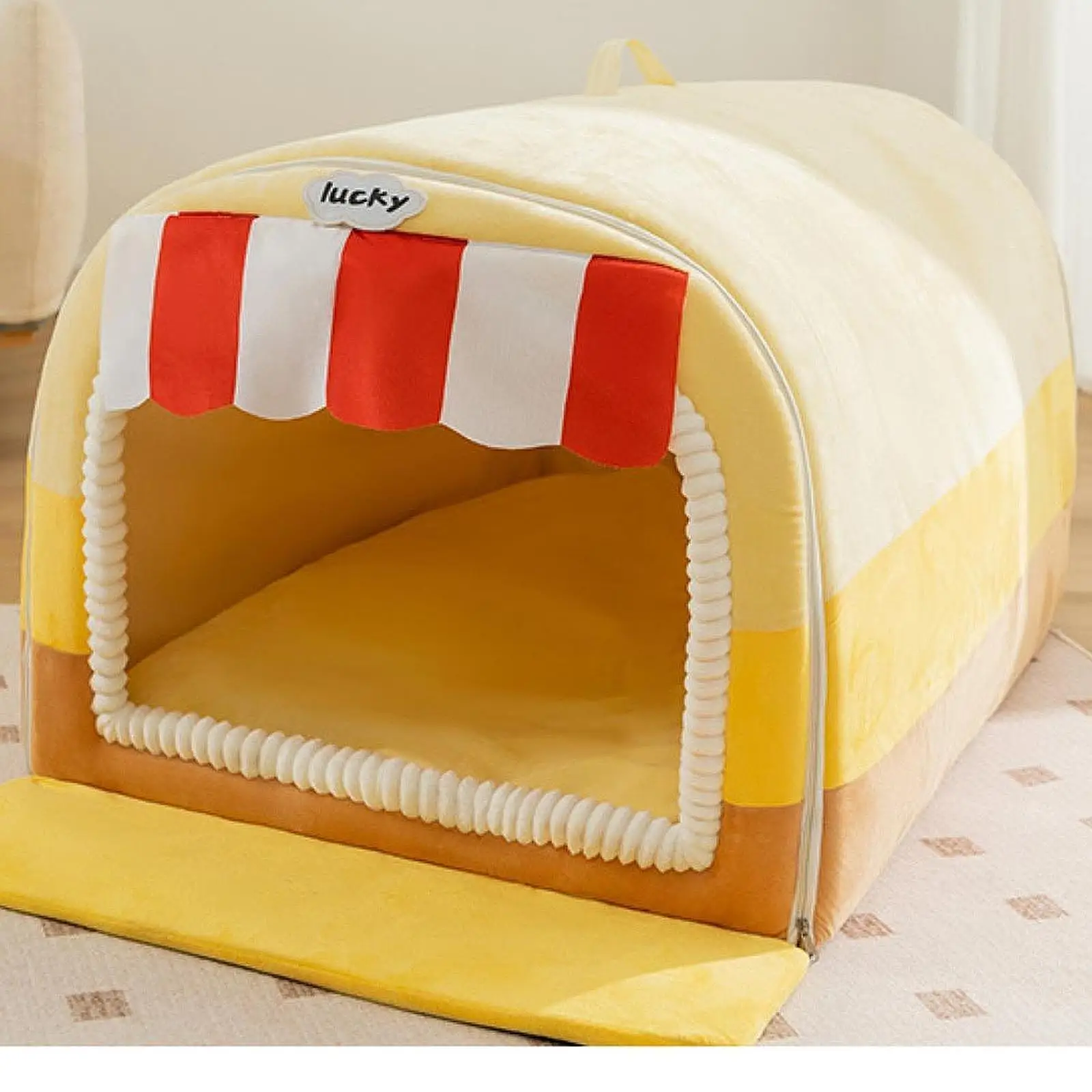 Warm Dog House Removable & Washable Soft and Comfortable Windproof Portable House for Indoor Home Use Pup Kitty Small Sized Pets