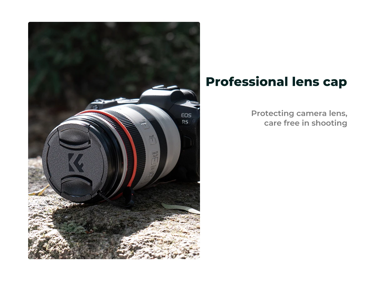 K&F CONCEPT K Series 49-82mm Filters UV/CPL/ND2-400/Black-Mist 1/4 Cap Clean Cloths Camera Lens Filter Set for Nikon Canon Leica