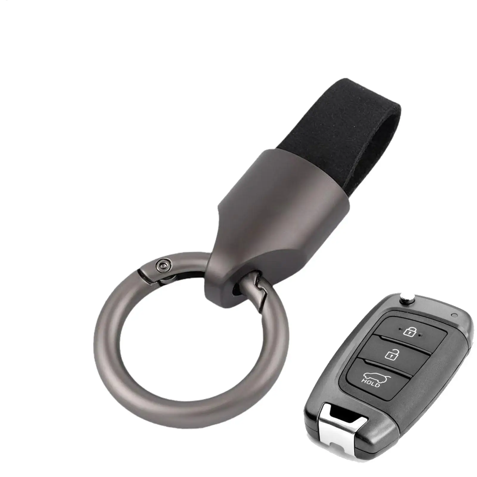 Elegant Leather Keychain and Key Holder