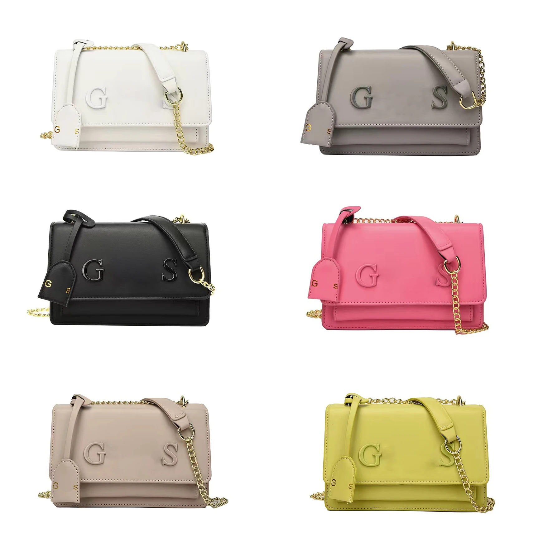 

2024 New Women Luxury Brand Designer Shoulder Messenger Bag Double Layer Lady GS-guesss Purse Excellent PU Leather Handbag