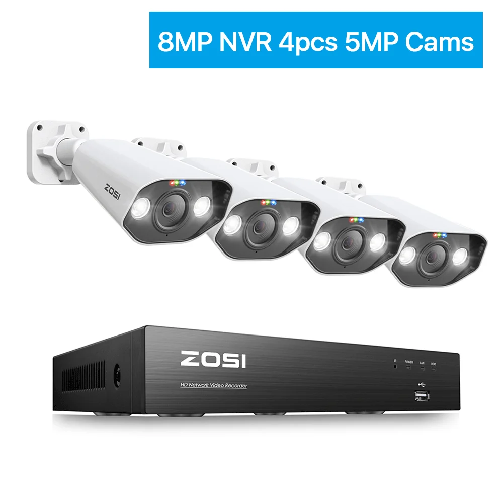 8MP NVR 4pcs 5MP Cam