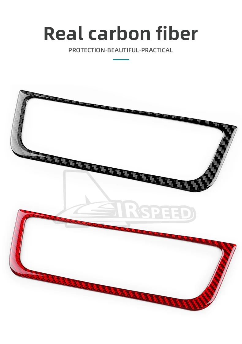 Für Seat Ibiza 6j 2009 2010 2011 2012 2013 2014 Echte Weiche Carbon Faser Aufkleber LHD RHD Auto Zentrale Steuerung AC Rahmen Panel Trim – Detail 2