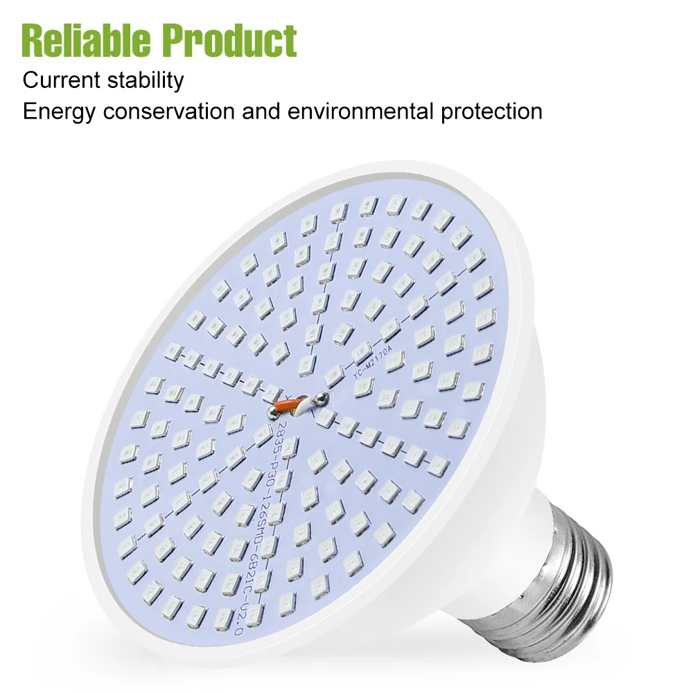 Full Spectrum 20W LED Grow Light Bulb for Indoor Plant Cultivation & Growth