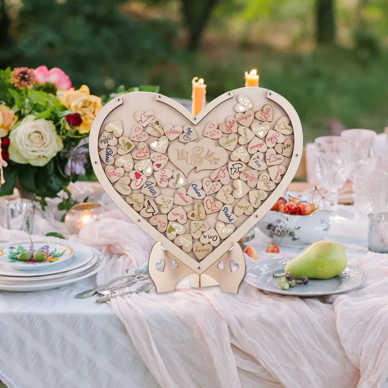 Wedding Guest Book Wooden Box Table Decoration wooden gift card boxes