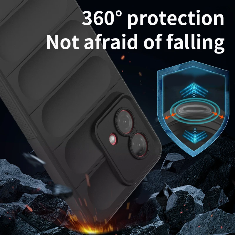 Custodia Personalizzata Antiurto Per Motorola Moto G84, Edge 40 – Nome O Iniziali In Silicone Nero