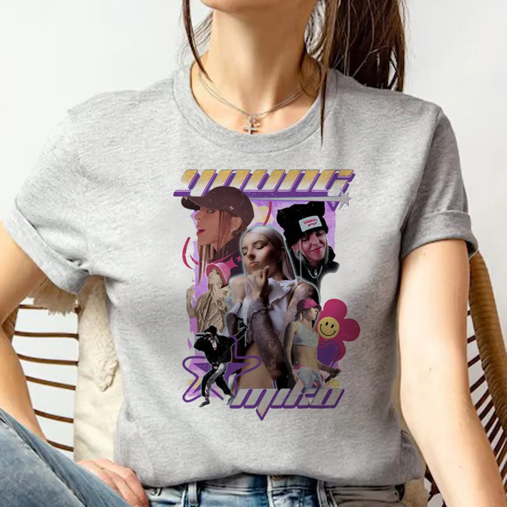 

Young Miko top women designer funny t-shirts girl funny Japanese clothing