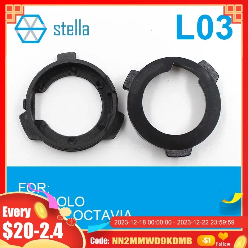 

Stella 2pcs H7 LED headlight Holders/Adapters Lamp Base for VW POLO / for SKODA OCTAVIA/ for MG GS etc. Headlight Accessories