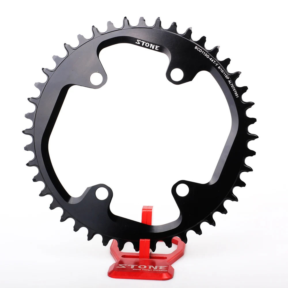 

Stone Round Chainring 110 BCD for Shimano Gravel GRX FC RX810 RX600 34 36 38 40 42 46 58T 60T Tooth Road Bike Chainwheel 110bcd