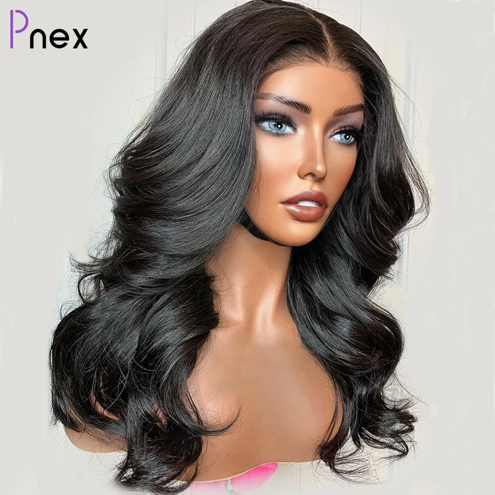 

Pre-Bleached Loose Body Wave Glueless Human Hair Wig Ready To Wear 180% Preplucked Human Hair Wigs 4x4 Pre Cut Lace Closure Wig