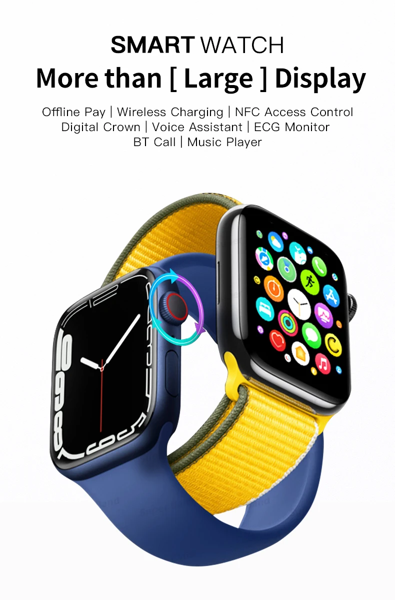 2022 NEW Smartwatch Bluetooth Calls Smart Watch For Men Women Sport Fitness Bracelet Custom Watch Face Sleep Heart Rate Monitor