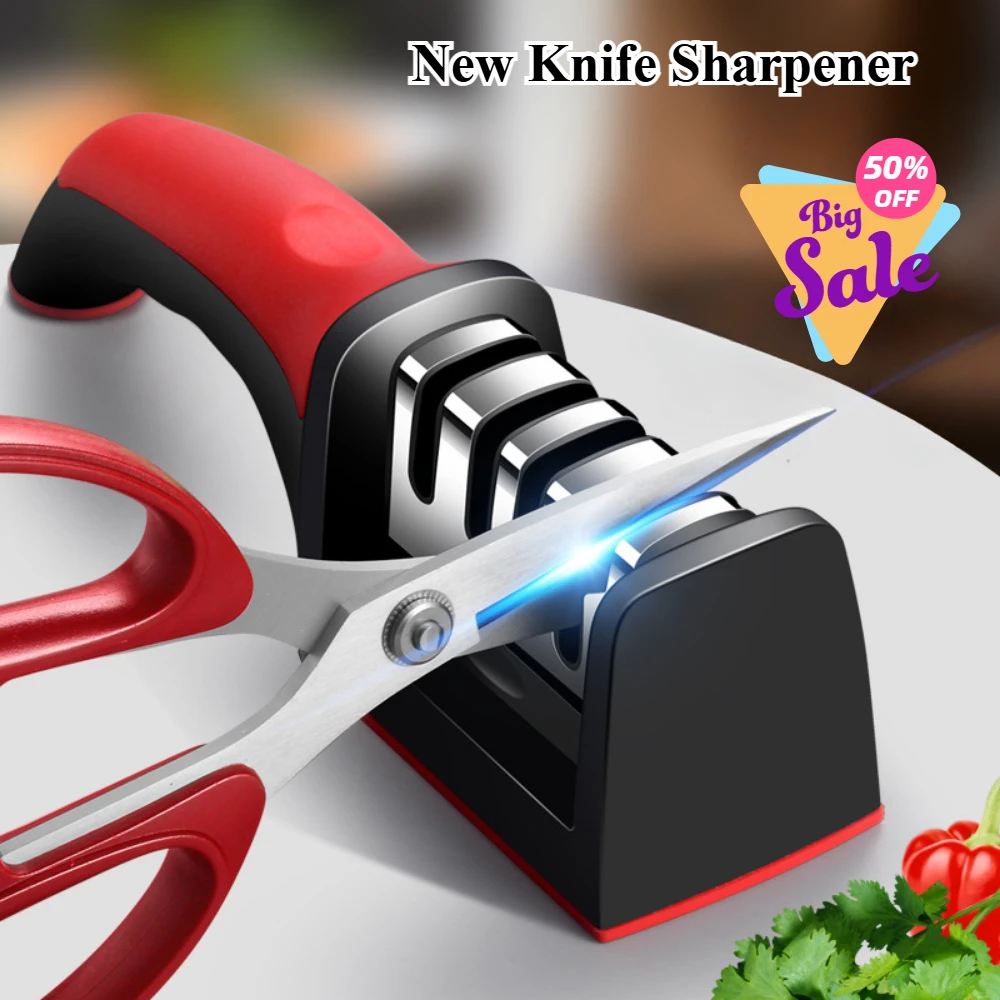 Knife sharpener Kitchen knives sharpening stone Level 3 Quick sharpening tool Restaurant accessories