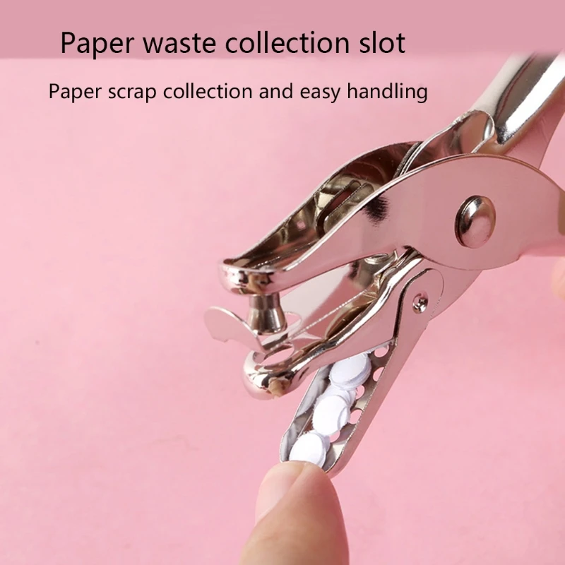 1 Pc Metal 6mm Pore Diameter Punch Pliers Single Hole Puncher Hand Paper Scrapbooking Punches 1-8 Pages Paper Hole Puncher