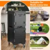 2pcs End-Loading Insulated Food Pan Carrier w/Wheels, for 5 Full-Size Pan, 81 Quart Capacity, Food-Grade LLDPE Material, Stackab 6