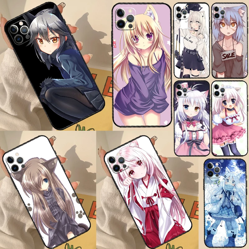 Chibi Cat Girl Anime Phone Case - Stylish Protective Cover