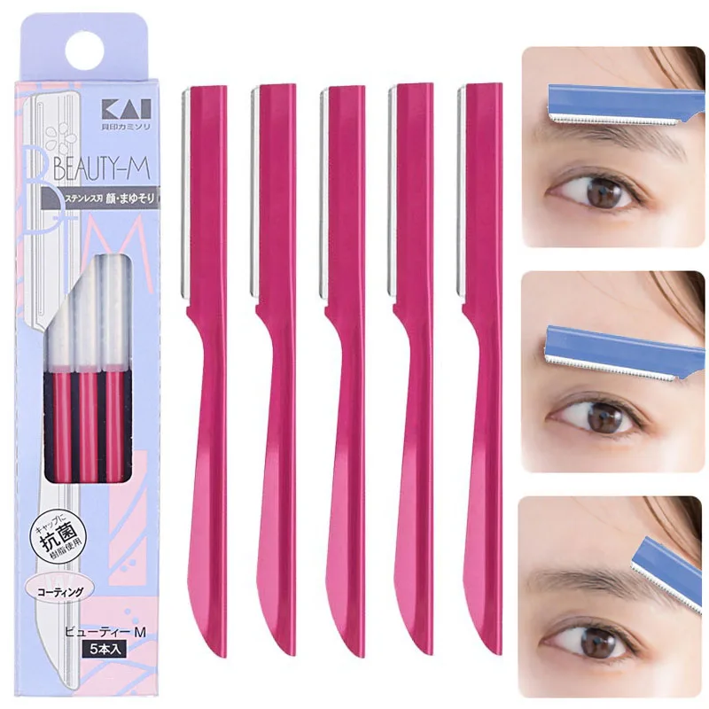 Decorative Eyebrow Knife Five Pieces Unisex Anti-scratch Beginner Safe Manual Eyebrow Scraper eyebrow scraper