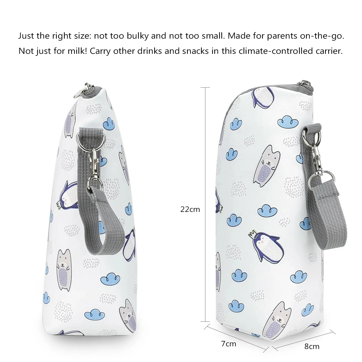 Keep Warm Portable Baby Bottle Bag 360 Degree Aluminium foil heat preservation bottle bag baby bottle insulation sleeve baby bottle insulation bag milk insulation bag