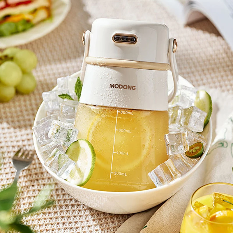 Exprimidor eléctrico portátil de 500ml, taza de jugo de frutas, licuadora  inalámbrica para batidos, mezcladores de frutas, máquina de jugo,  exprimidor de naranjas, 3000mAh - AliExpress