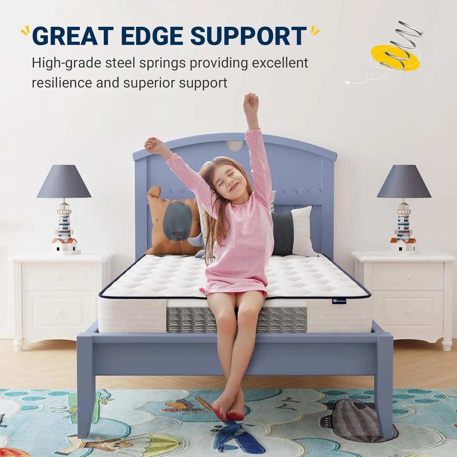 Comfortable 6 Inch Twin Mattress in a Box