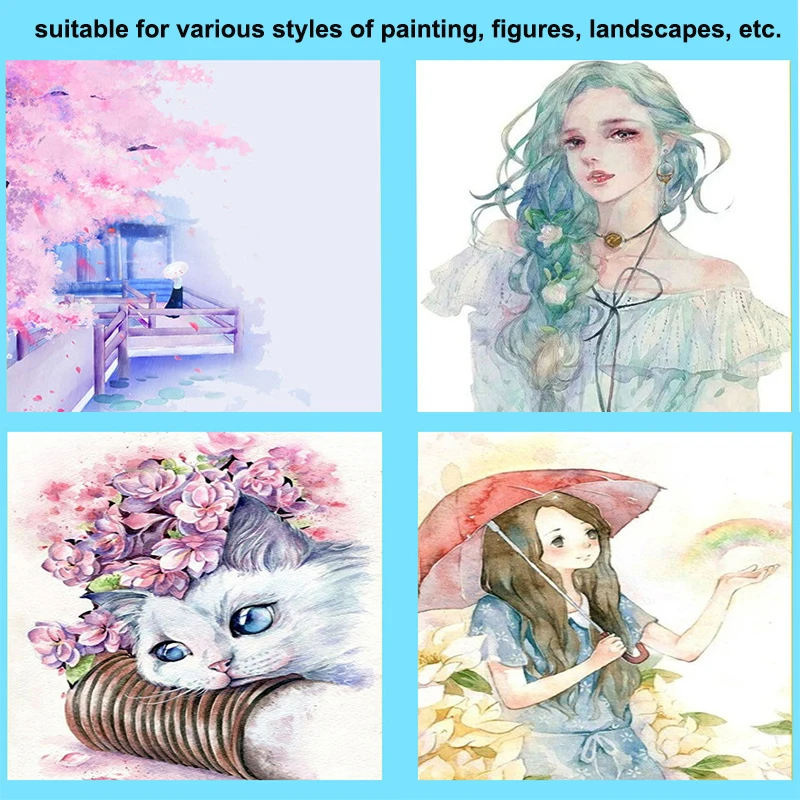 Kit Aquarela 120 Cores | Art+soul - Com Pincéis E Acessórios