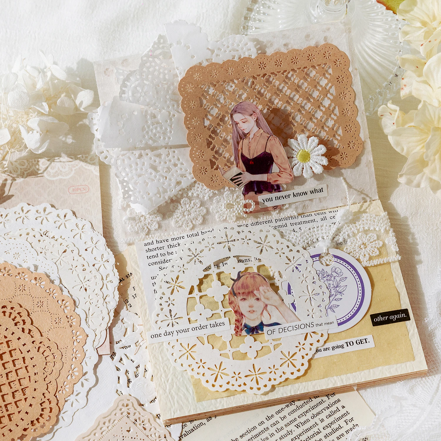 Hollow Lace Scrapbook Paper 4