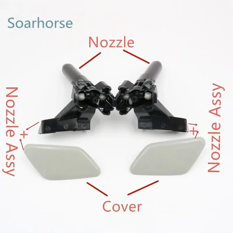 Headlamp Headlight Washer Sprayer Nozzle Jet Cover Cap For Mitsubishi Outlander Car Headlight Washer Nozzle Cover