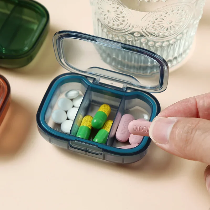 Compact Portable Pill Organizer and Storage Box