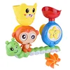 Baby Water Toys Wall Suction Cup Marble Race Run Track Baby Bath Tub Water Spray Bathroom Bathing Shower Toys for Children 5