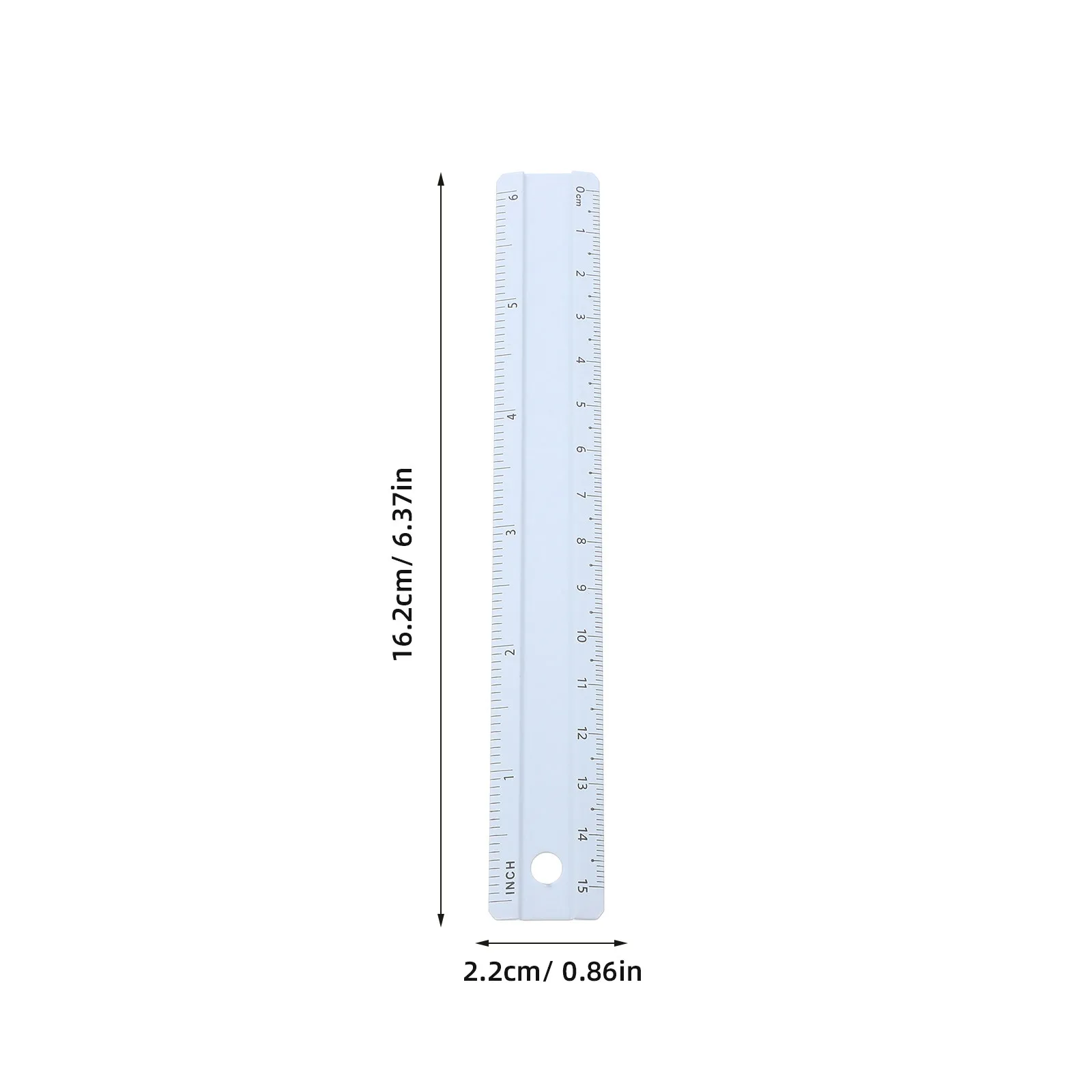 15cm 알루미늄 합금 직선 자, 투명 눈금 측정 도구, 드로잉, 제도, 사무실, 학교, 문구용, 금속 미터법 자