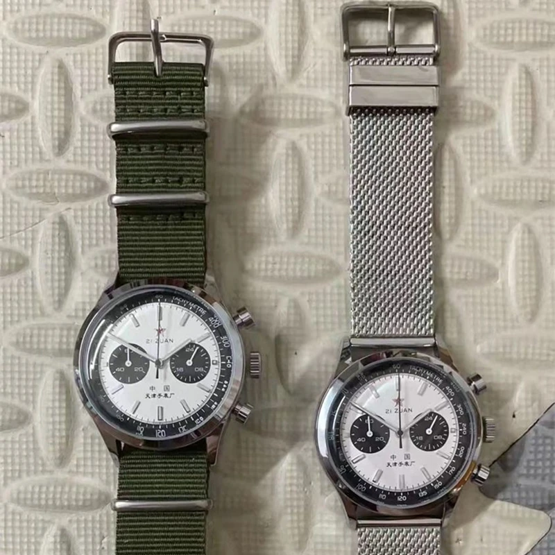 ザクロ Flexfil 21 zuan 1963クロノグラフパイロットクォーツ時計男性42