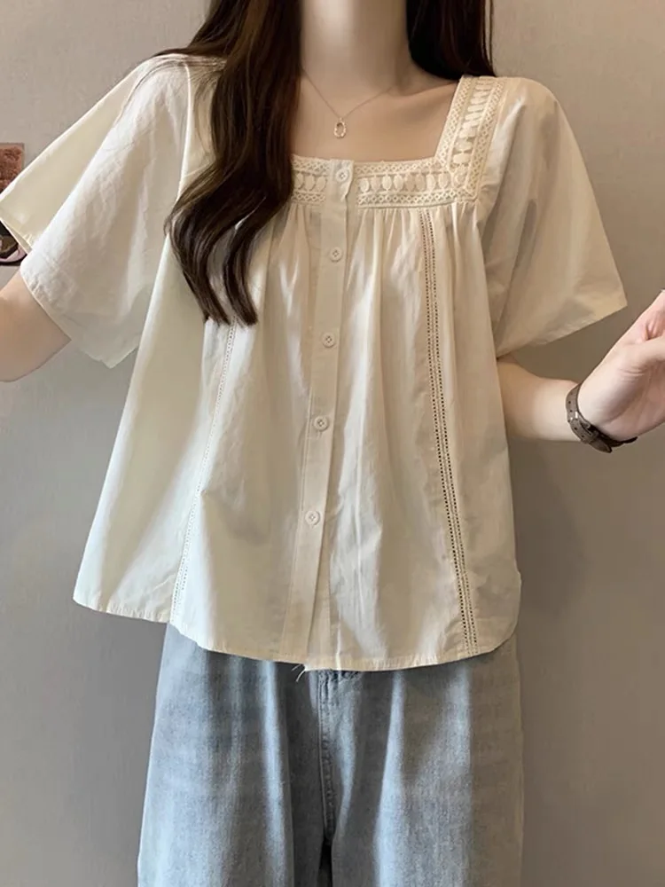 여성용 여름 스타일 블라우스, 레이디 캐주얼 짧은 랜턴 소매, O-넥, 심플한 스타일, 꽃 프린트 블라우스, DF4482 Best5 여성용 여름 스타일 블라우스, 레이디 캐주얼 짧은 랜턴 소매, O-넥, 심플한 스타일, 꽃 프린트 블라우스, DF4482 Best5