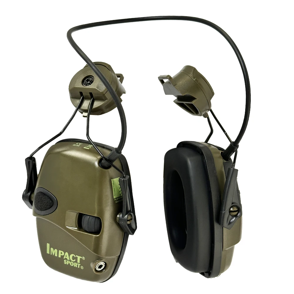 Army Shooting Earmuffs Tactical Helmet/Head Headset Electronic Hearing Protector Equipped with ARC Rail(Options)