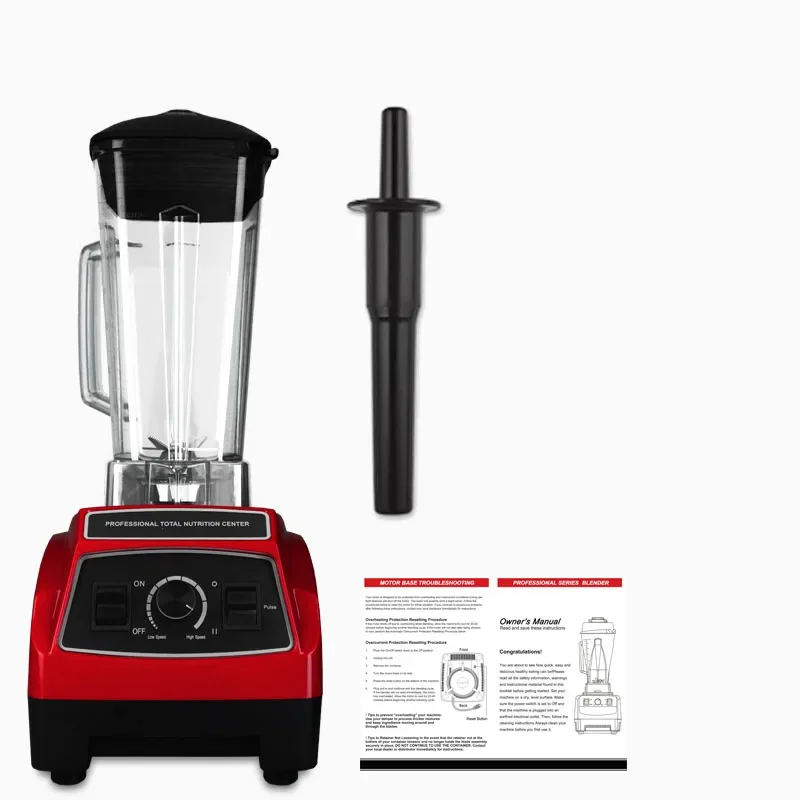2200W 2L BPA 프리 상업용 블렌더, 고출력 전문 스무디 메이커, 푸드 믹서, 주서기, 가정용 과일 프로세서