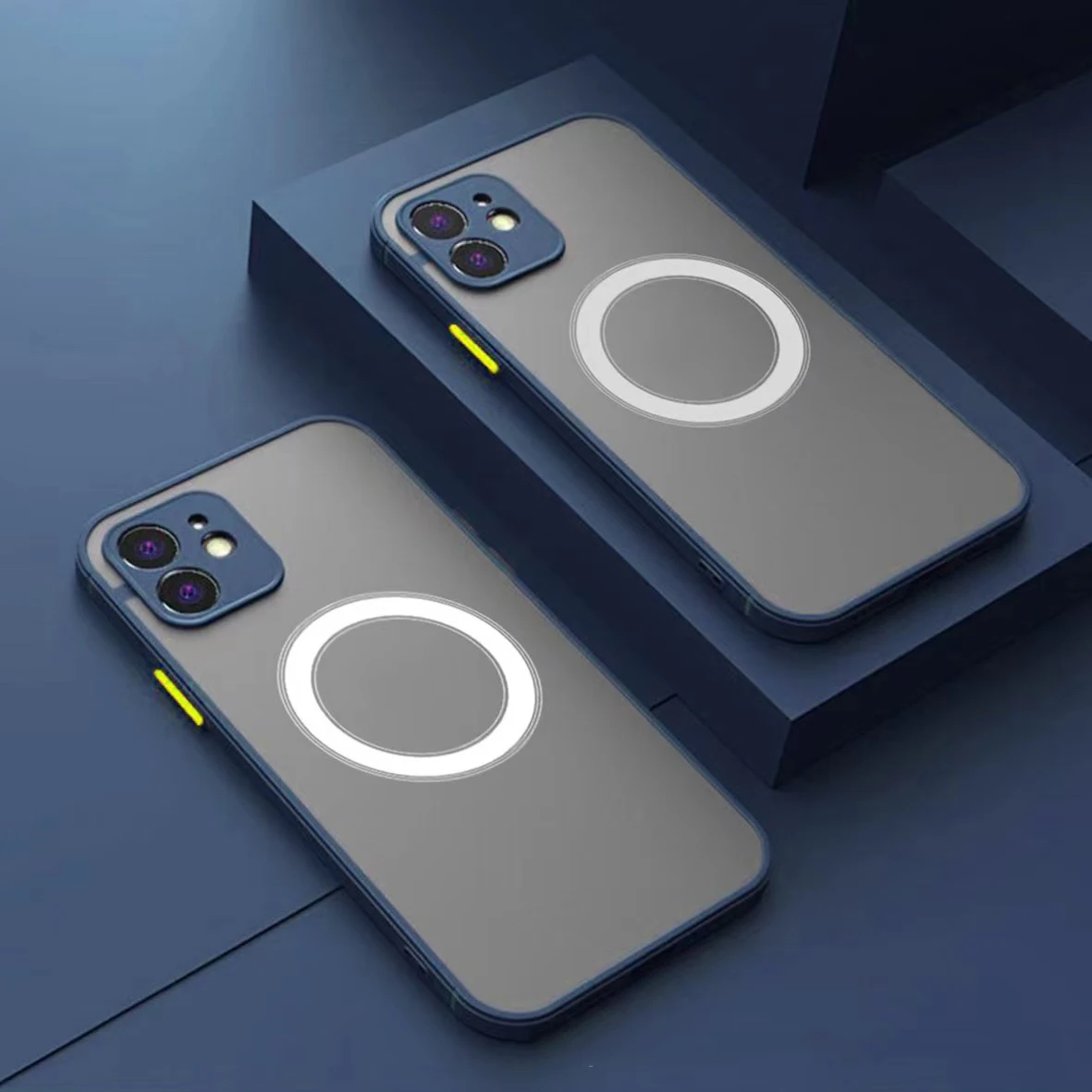 

10pcs Phone Case For Macsafe Magnetic Wireless Charging shell For iPh 14 13 12 11 Pro Max Mini Xs XR Shockproof Protective Cover