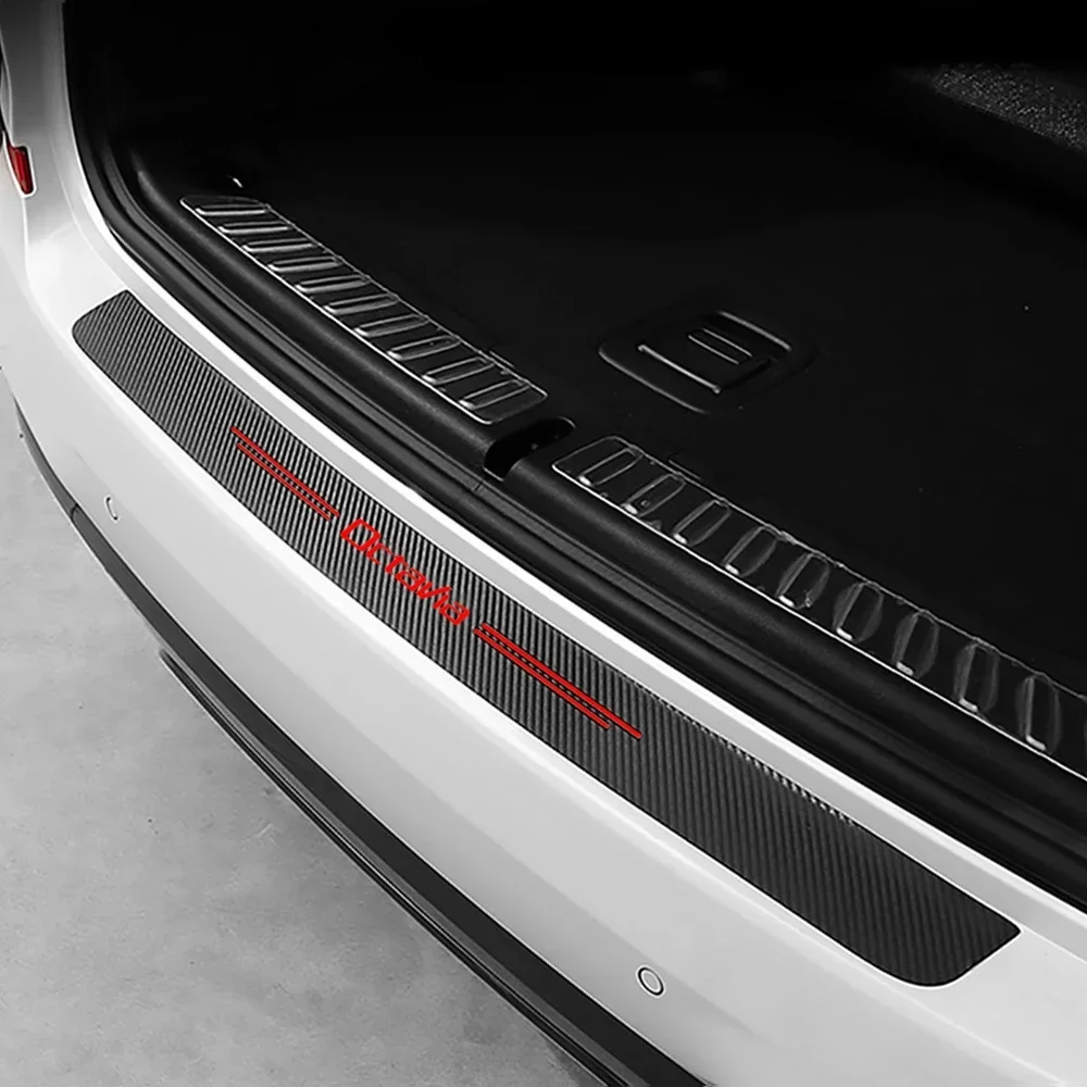 Carbon Fiber Car Door Sill & Trunk Bumper Protector Sticker - Anti-Scratch Guard