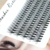 faux cils en vison 40D/20D/10D, extensions de cils, individuels, naturels, Volume russe