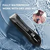 Electric Body Hair Trimmer Shaver Wet Dry Groin Hair Trimmer for Men Women Ball Body Grooming Kit Replaceable Ceramic Blade Head 6