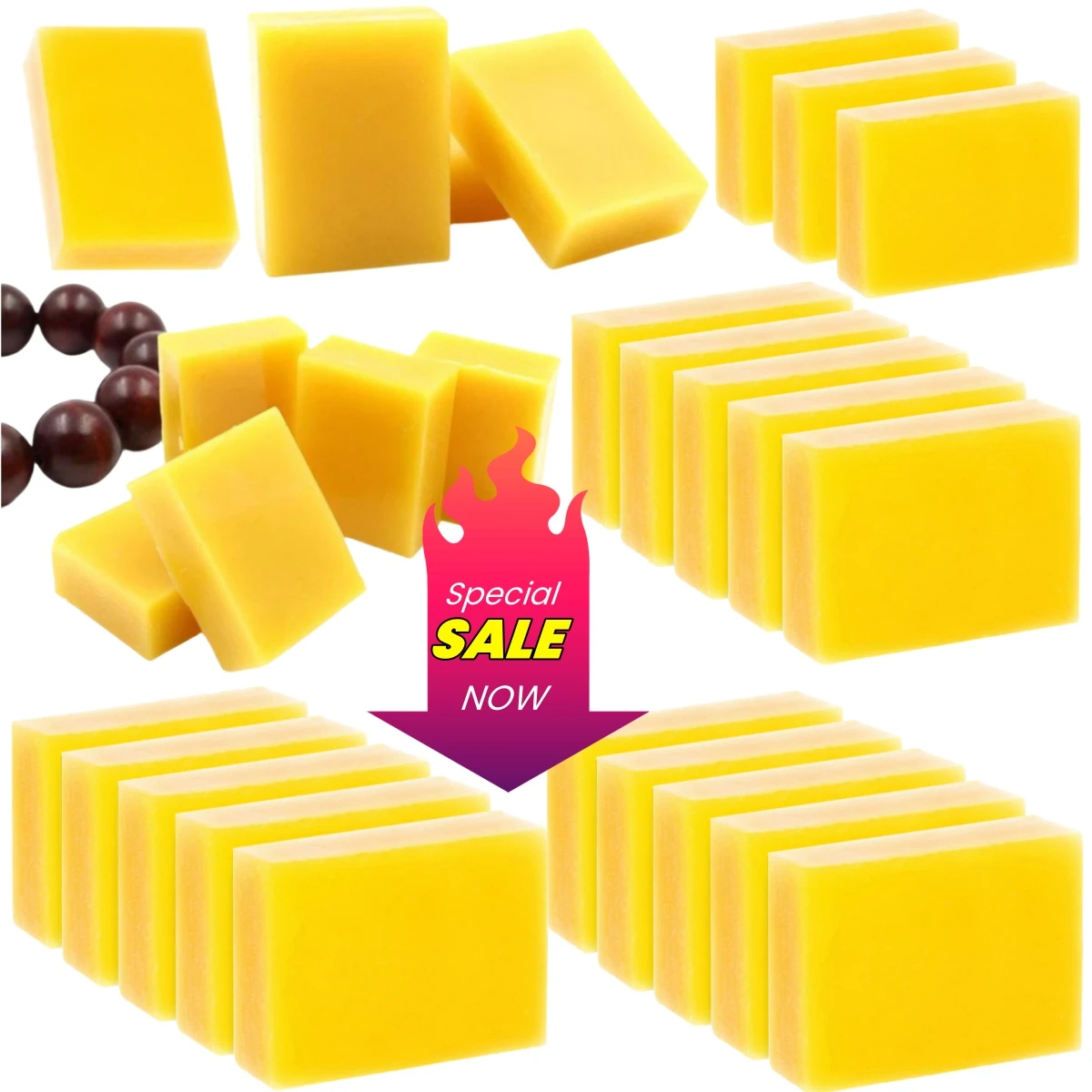 1~10PCS Organic Natural Pure Beeswax Honey Wax Maintenance Wood Furniture Polishing Tools Candle Soap Making Supplies furniture beeswax candle making wax wood care wax