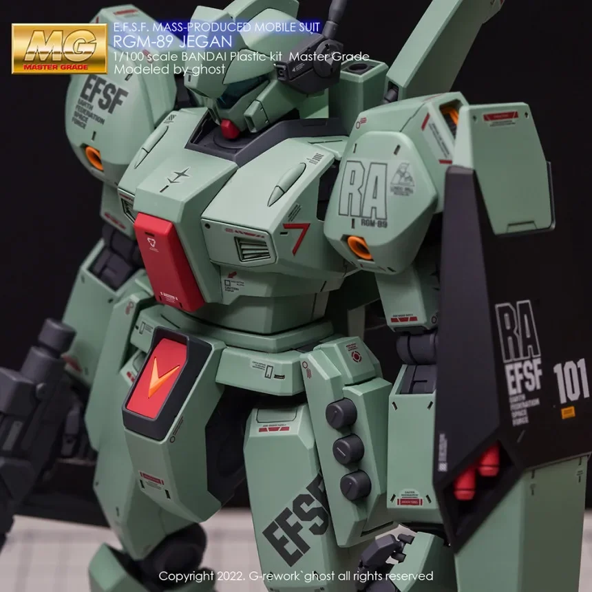 MG GM-89 ヴィガン 1/100 プラモデル GUNDAM UC】MG 1/100 RGM-89S Stark Jegan wotafa's GUNPLA