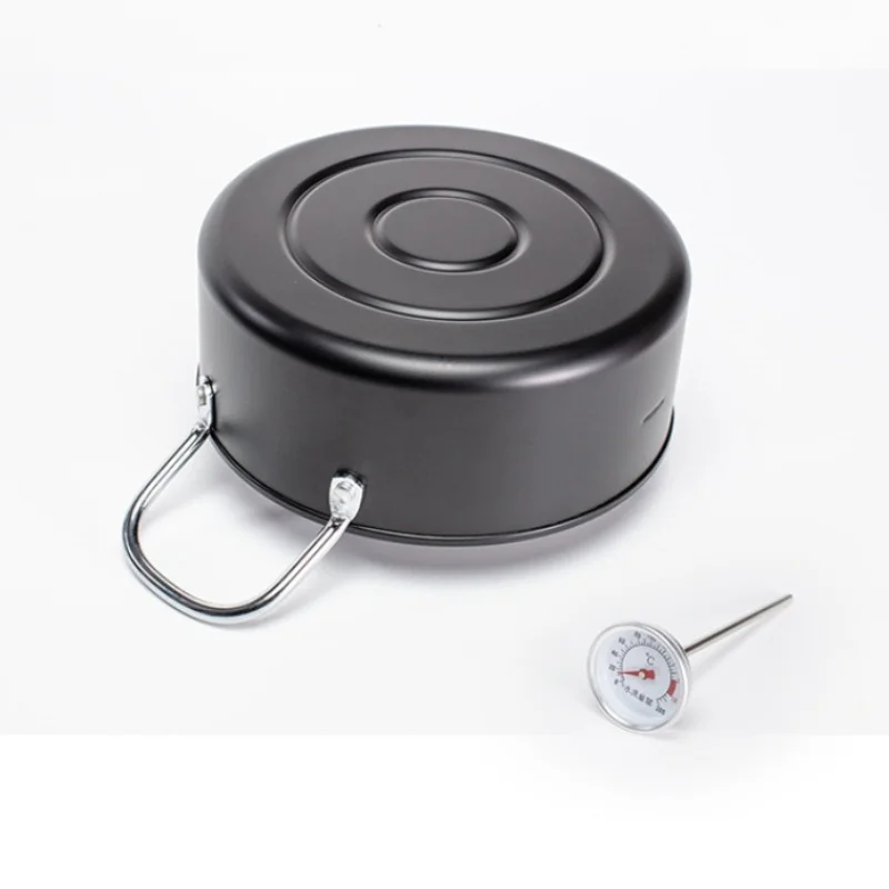 Multifunctional Japanese Deep Fryer Household Small Deep Fryer with Thermometer Non-stick Pan Tianluo Soup Pot