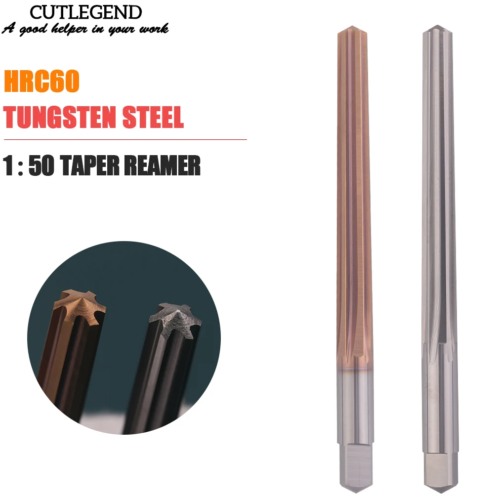 Fraise Au Carbure Revêtue TiCN KLOT HRC60 - Diamètres 6 à 10.5 Mm - 4 Tailles - Pour CNC Et Fraiseuse - 50-200 Mm De Long