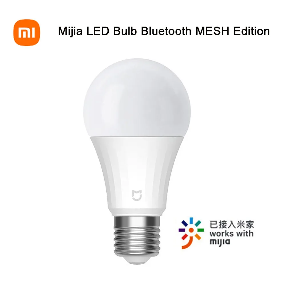 

Xiaomi Mijia LED Bulb Bluetooth MESH Version E27 Smart 5W 2700-6500K Dual Color Temperature Voice Control Light with Mi Home APP