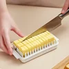 Covered Butter Cutting Storage Box Refrigerator Cheese Cheese Baking Storage Storage Fresh Baking Butter Knife Cutter Convenient 4