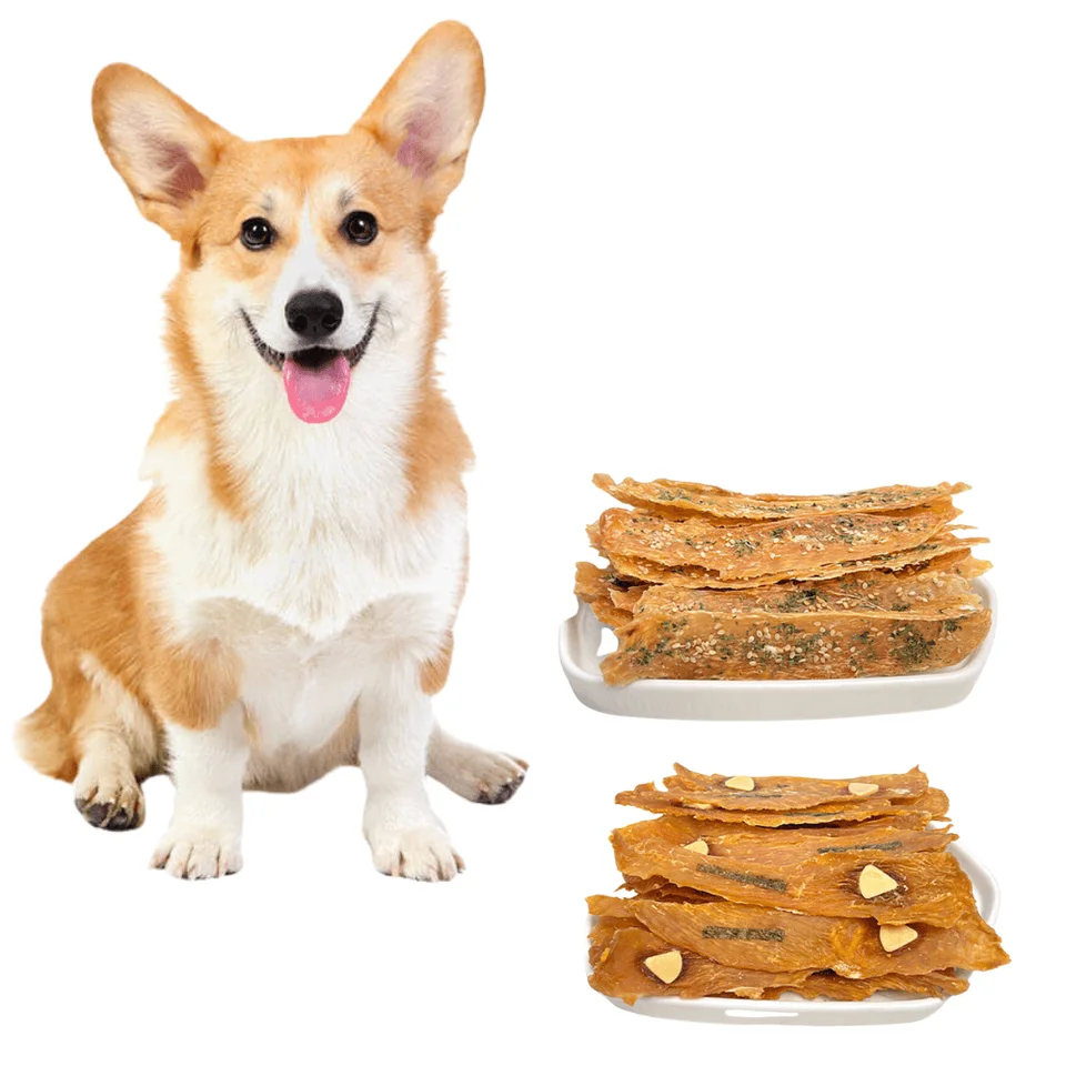 Natural Sesame Celery Chicken Jerky Dog Treats