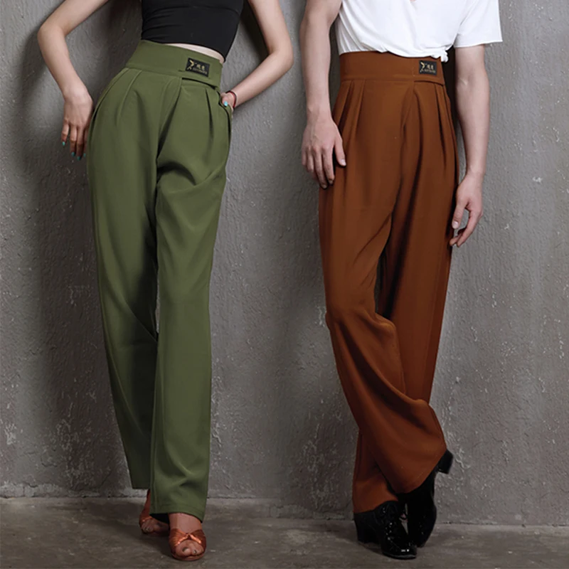 ソフトルースラテンダンスパンツ男性調節可能なウエストトレーニング