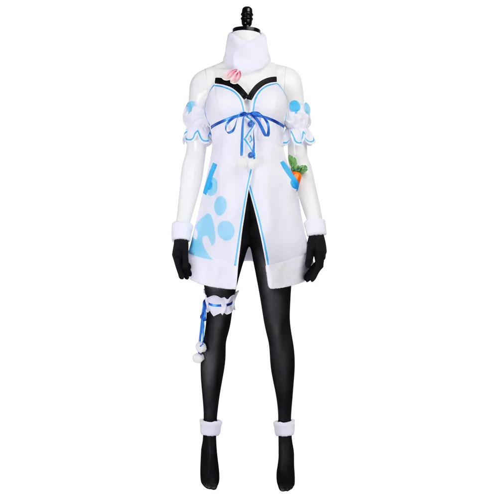 VTuber: Hololive Usada Pekora | Bunny Girl Cosplay Costume 30 Hololive Pekora Bunny Girl Cosplay Costume for Women (Unofficial)