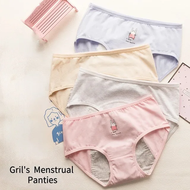 3pcs/set Menstrual Women's Period Underwear Leak Proof Panties Cotton Physiological Underpants female's Briefs 2